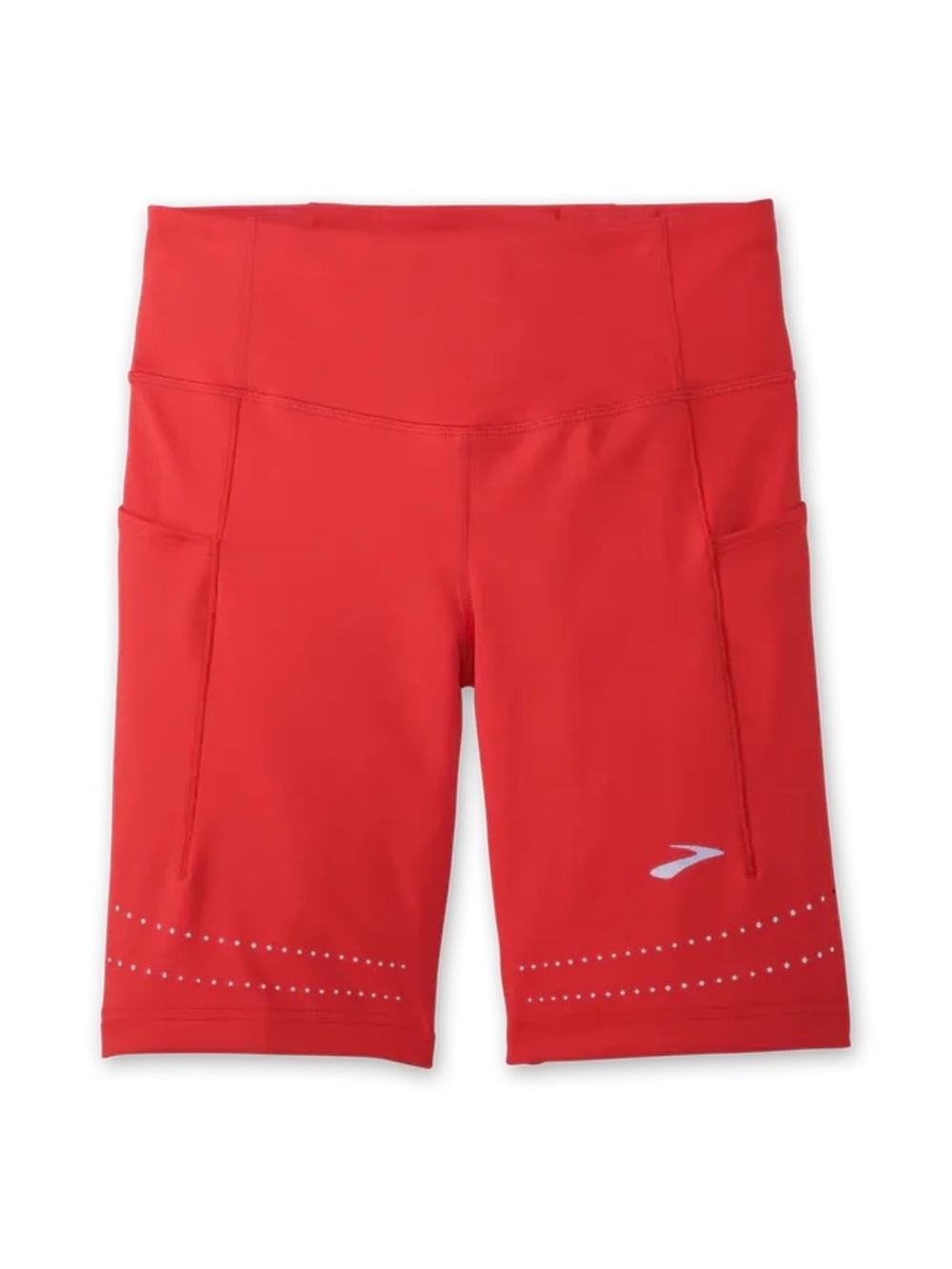 Brooks Method 8” Red Short Tight Running High-Waist Pocket Performance Shorts